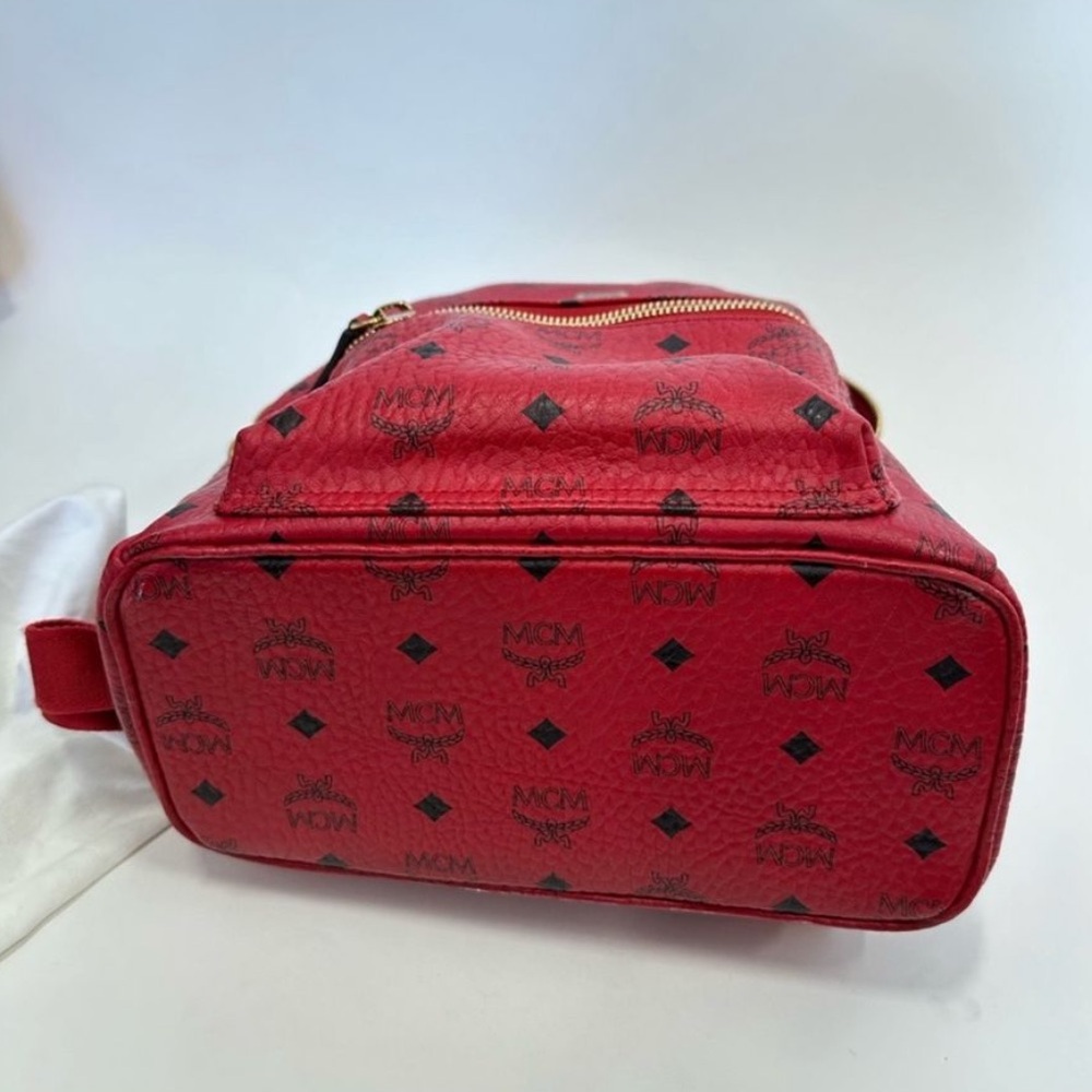 Mcm Red Backpack - image 7